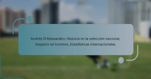 Andrés D’Alessandro: Historia en la selección nacional, Impacto en torneos, Estadísticas internacionales